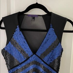 Forever 21 Dark Blue and Black Sequin Dress